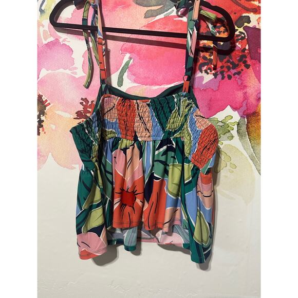 Lily White Tunic Floral Shirt - Size 2X - Picture 3 of 4